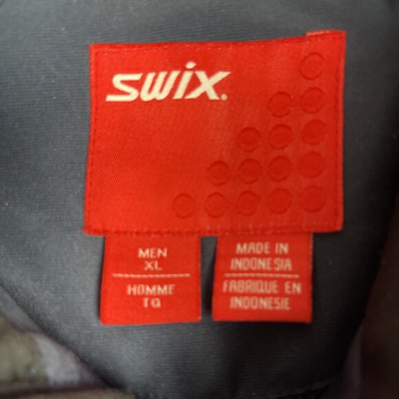 Swix Star Nordic XC Ski Jacket Mens XL Navy Blue Full Zip Soft shell ski Read* - Picture 8 of 16